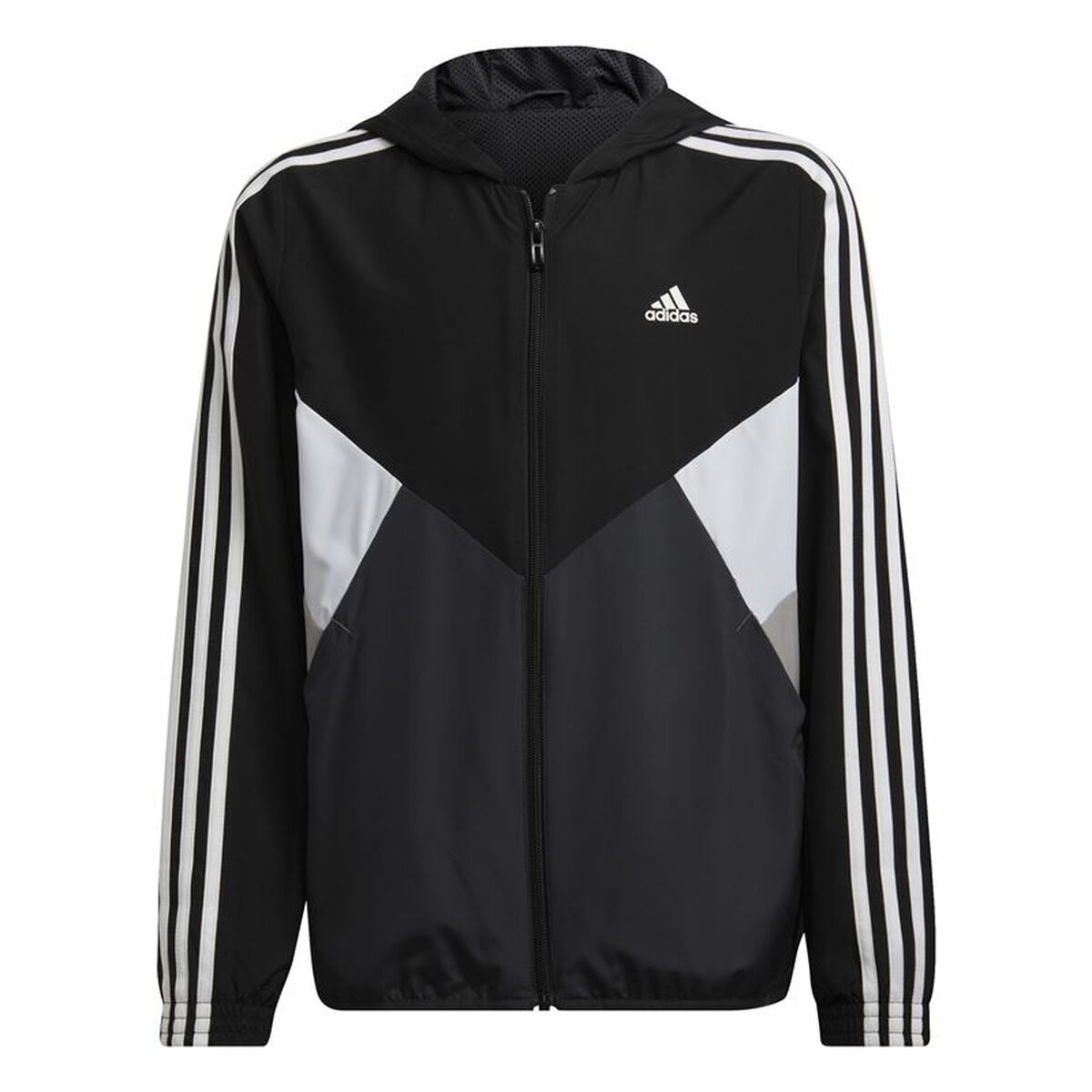 Children's Sports Jacket Adidas Coupe-Vent Colorblock Black 7-8 Years
