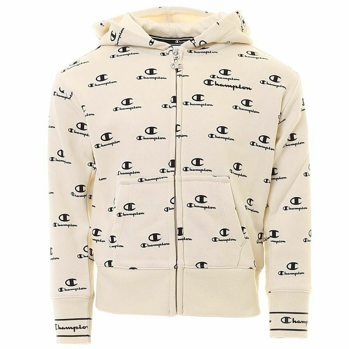 Women's Sports Jacket Champion Multilogo Beige 2XS